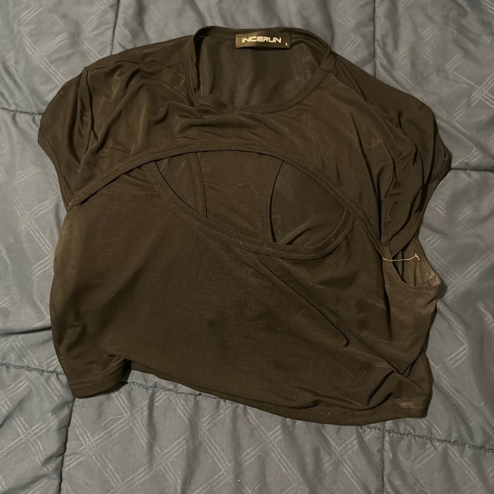 Sheer crop top